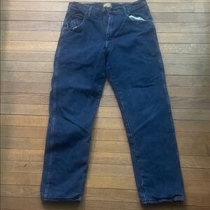 Cabela's Red and Blue Fleece-Lined Denim